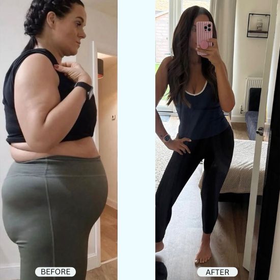 Weight management before and after — a NewGen Pharmacy customer’s progress